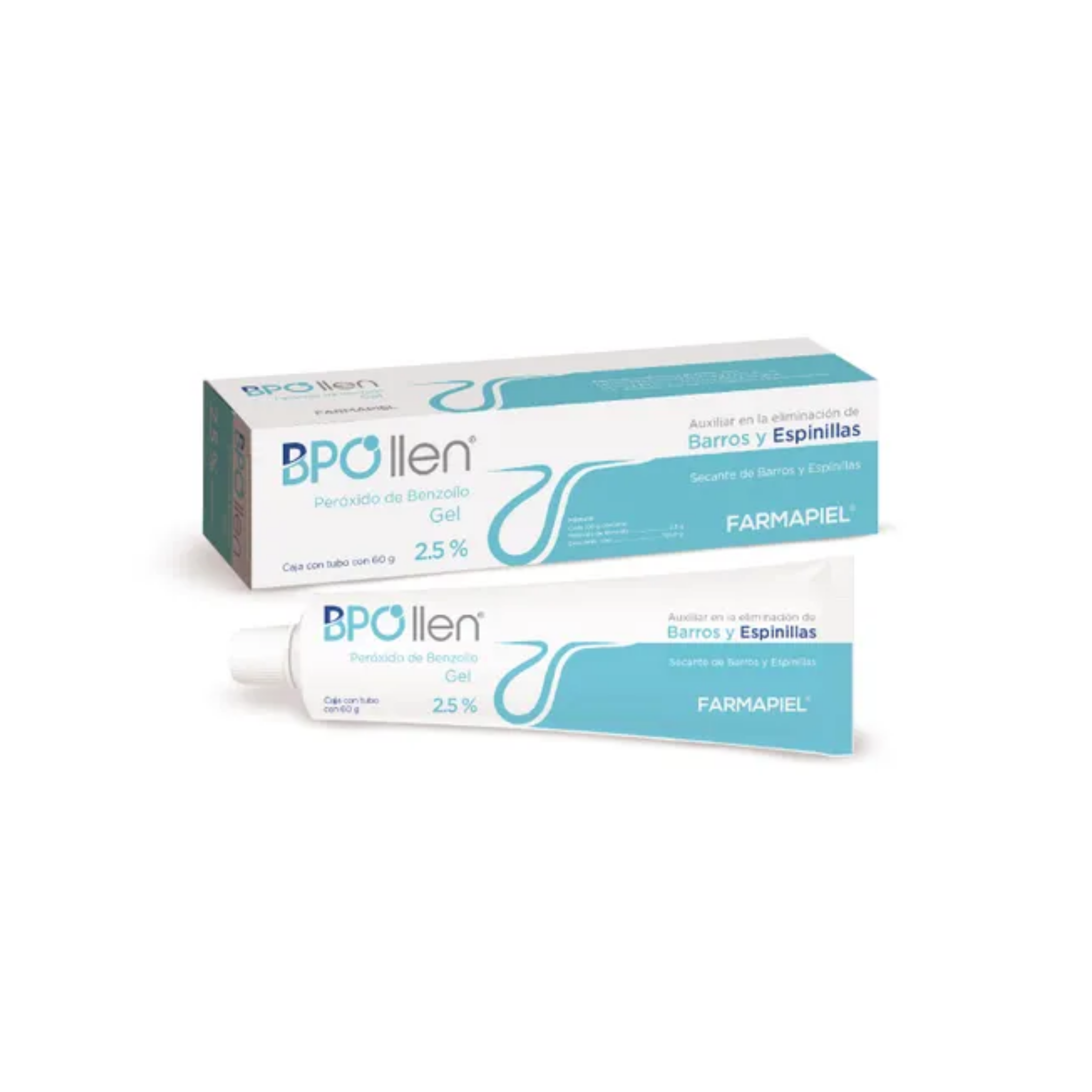 Bpollen 2.5% (Peróxido de Benzoilo) Gel, Farmapiel, 60g